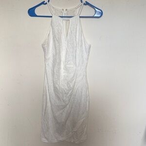 Guess White Textured Dress